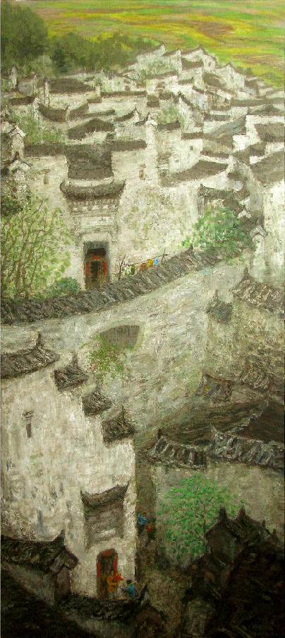 2984号 《春》125cm X 56cm 油画 2010年 洪瑞生（代表作）.jpg