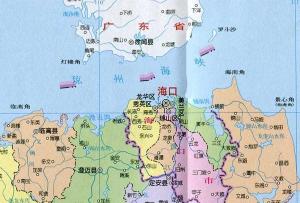 琼州海峡两岸行政区划情况