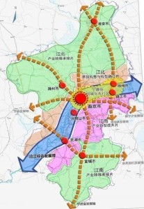 南京都市圈空间格局图