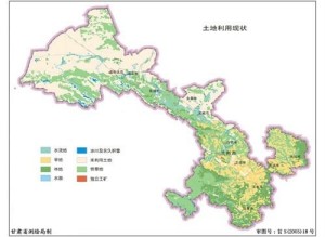 甘肃省土地利用状况图