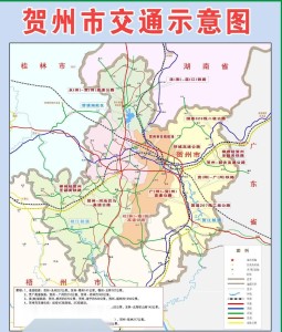 贺州市交通示意图