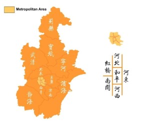 天津市行政区划图