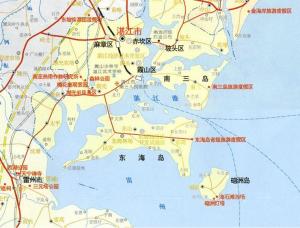 广东湛江港地图