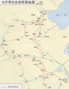 大破太平军行军路线