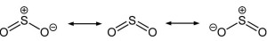 二氧化硫的三种共振结构