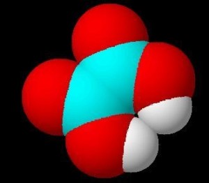 草酸分子立体模型