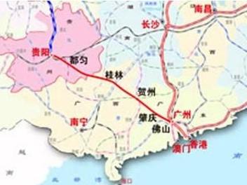 贵广高速铁路路线